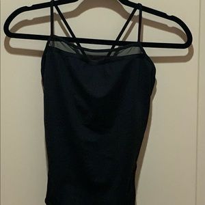 Bloch leotard w/ mesh on front & shoelace detail